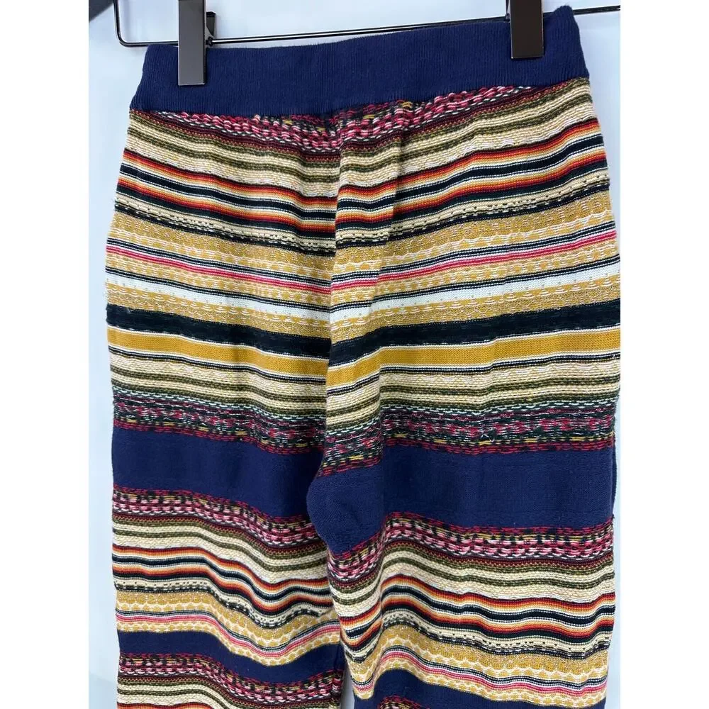 Free People All Mixed Up Knit Striped Jogger Pants Lounge Drawstring Size XS - Picture 13 of 16